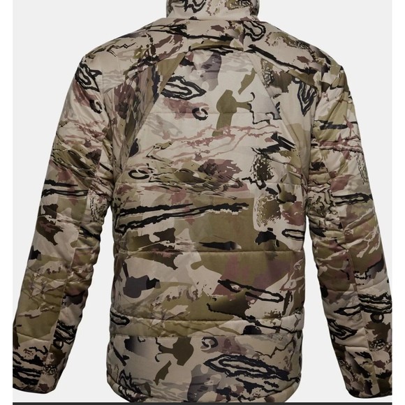 Under Armour Timber Hunting Jacket Ridge Reaper Barren Camo Extreme Season Sz M - Picture 3 of 11